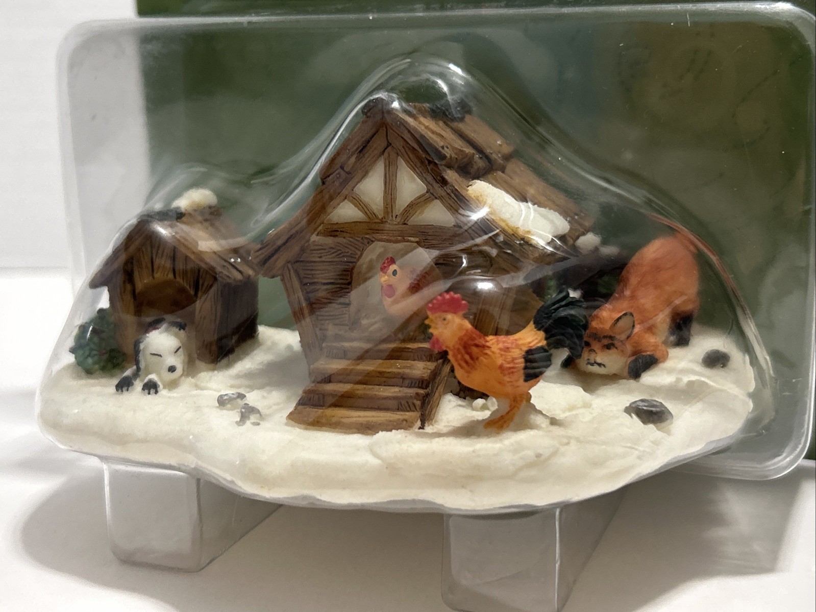 Vintage Santa’s Workbench Collection Accessories Dog Chicken House Fox Scene NEW