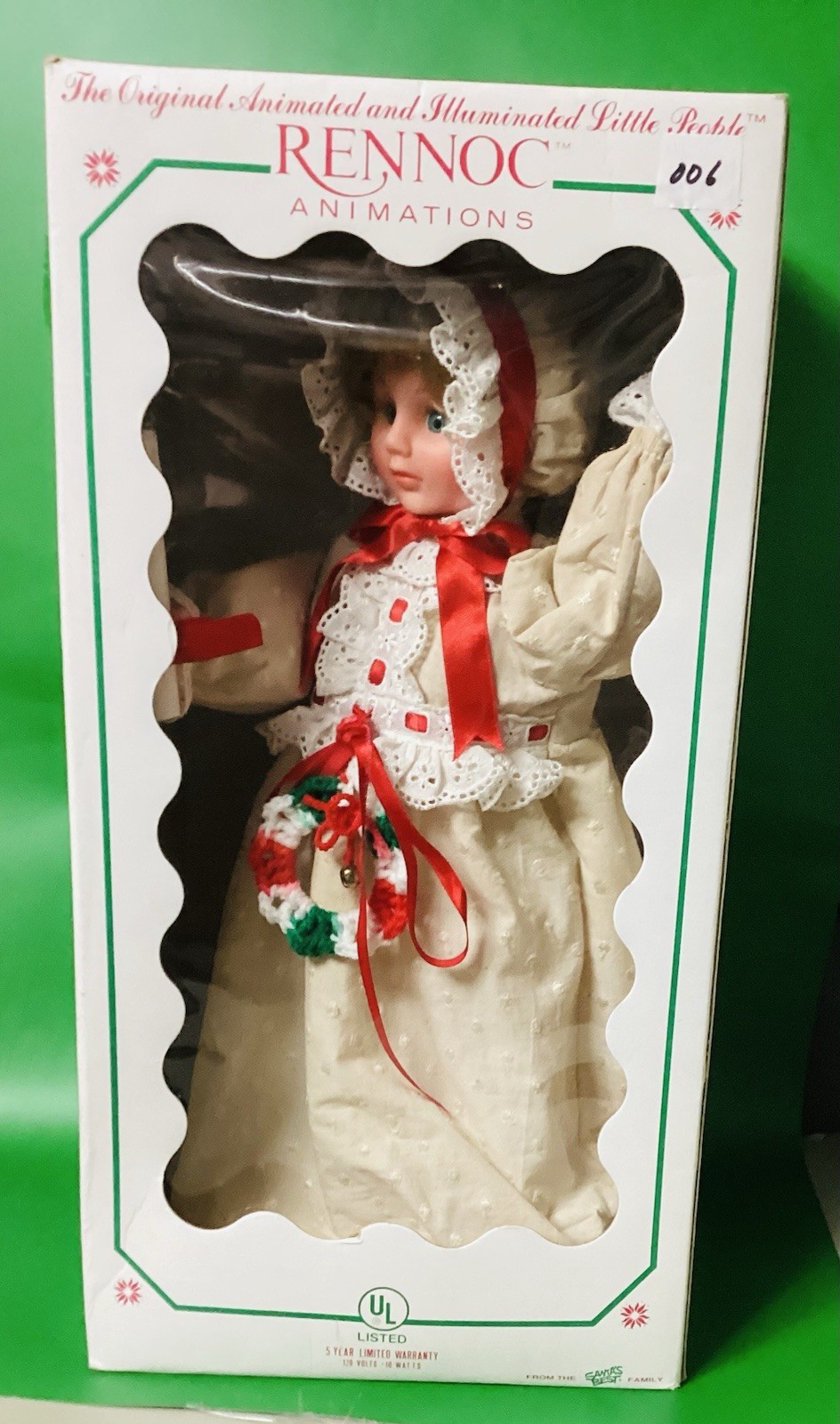 RENNOC Little People Animated Christmas Girl “Works “