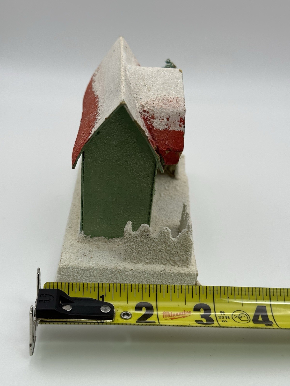 Putz House Japan Christmas Cardboard Glitter House Vintage Decor Building Japan