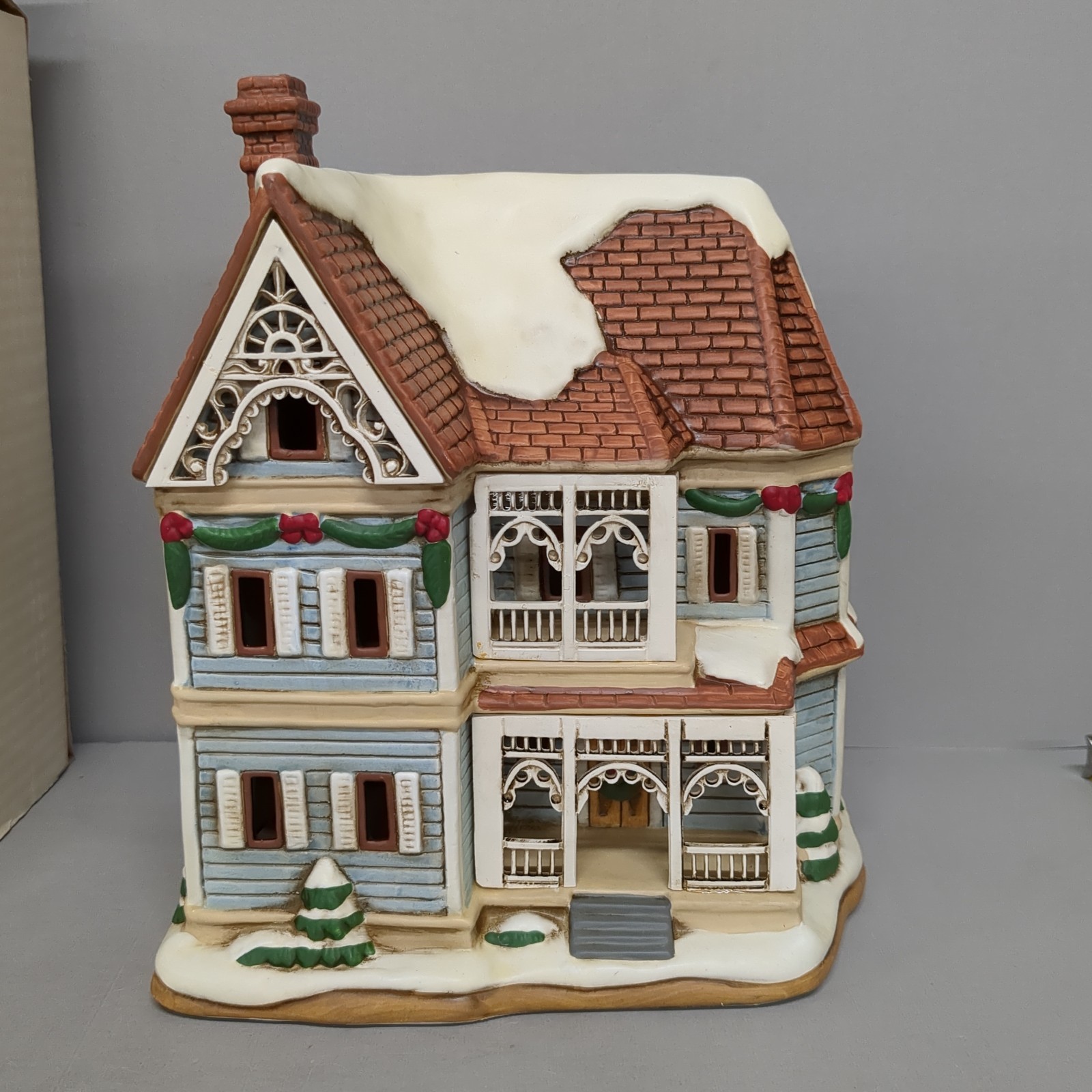 Lefton SPRINGFIELD HOUSE Colonial Christmas Village 00989 Holiday 1996