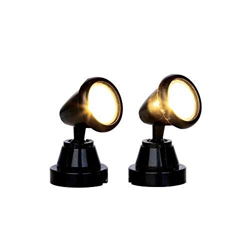 HOLIDAY TIME CHRISTMAS VILLAGE HOUSE ACCESSORIES – 2 BRIGHT SPOT LIGHTS