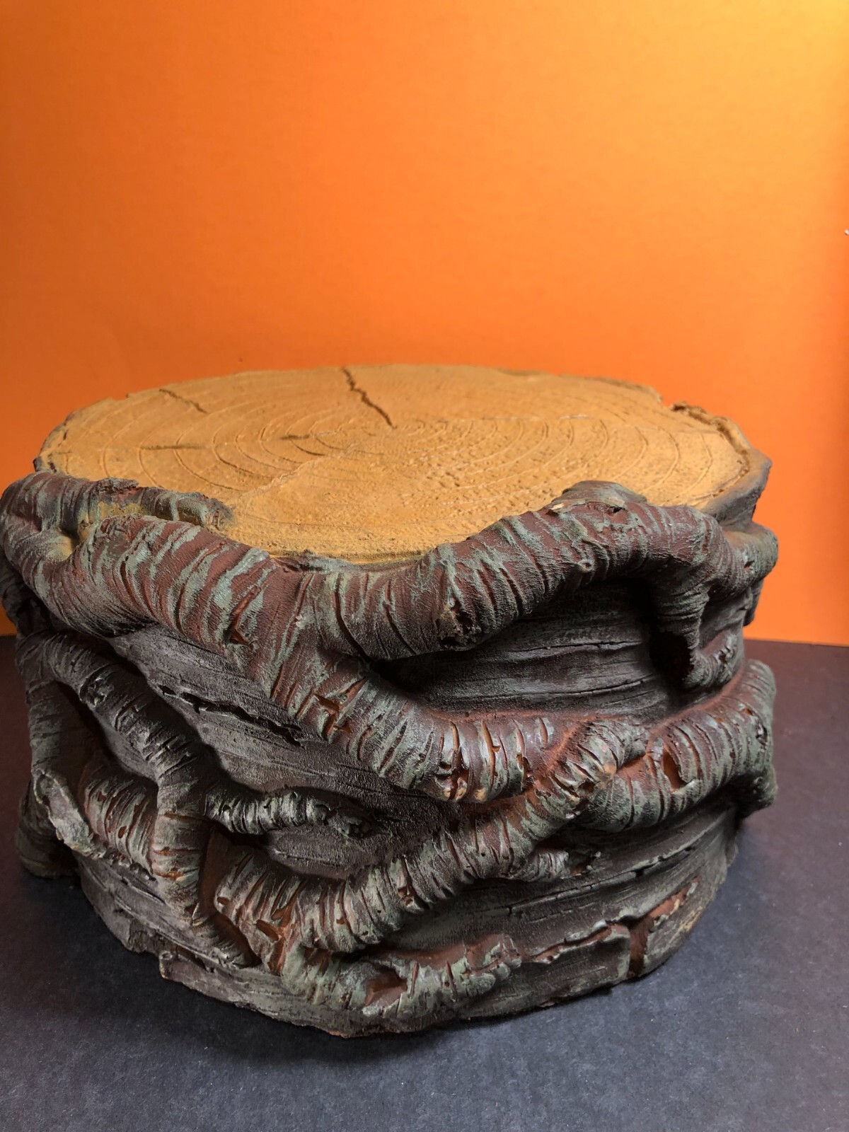 Lemax Halloween TREE STUMP DISPLAY PLATFORM LARGE 74700 w/ box