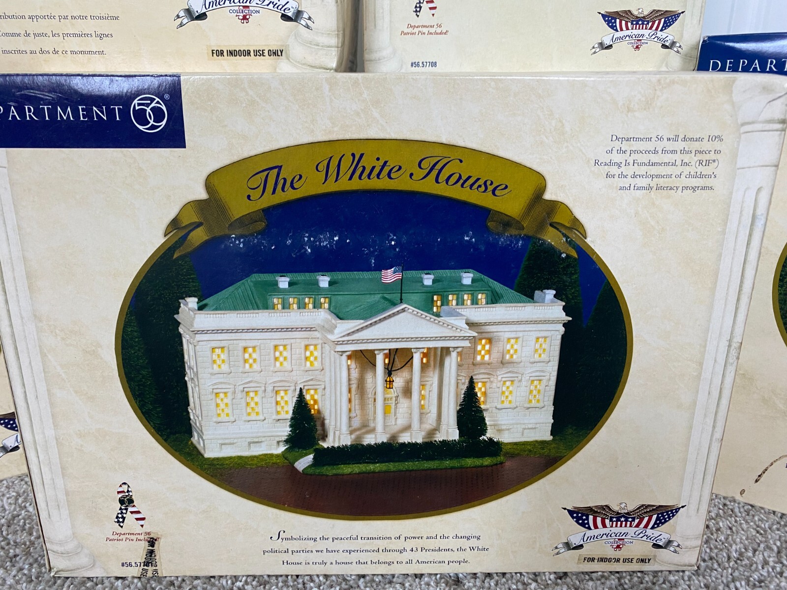 Dept 56, American Pride, White House, Statue of Liberty, Ellis Island and more