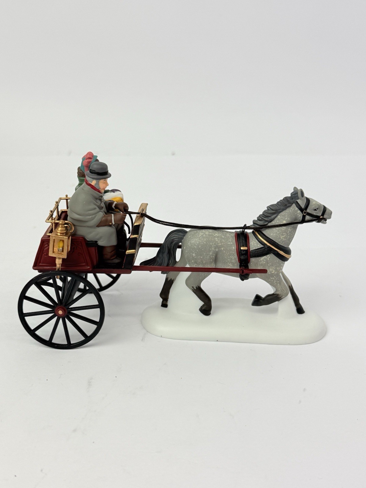 Dept 56 The Heritage Village “Red Christmas Sulky” 58401 Dickens Village Series