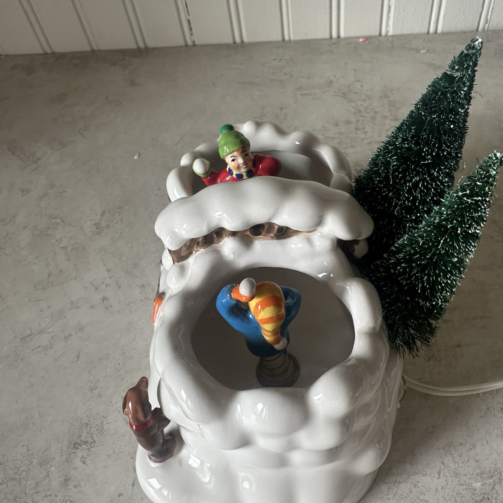 Dept 56 Rare Animated Snowball Fight 4020242 Snow Village Accessories New Unused