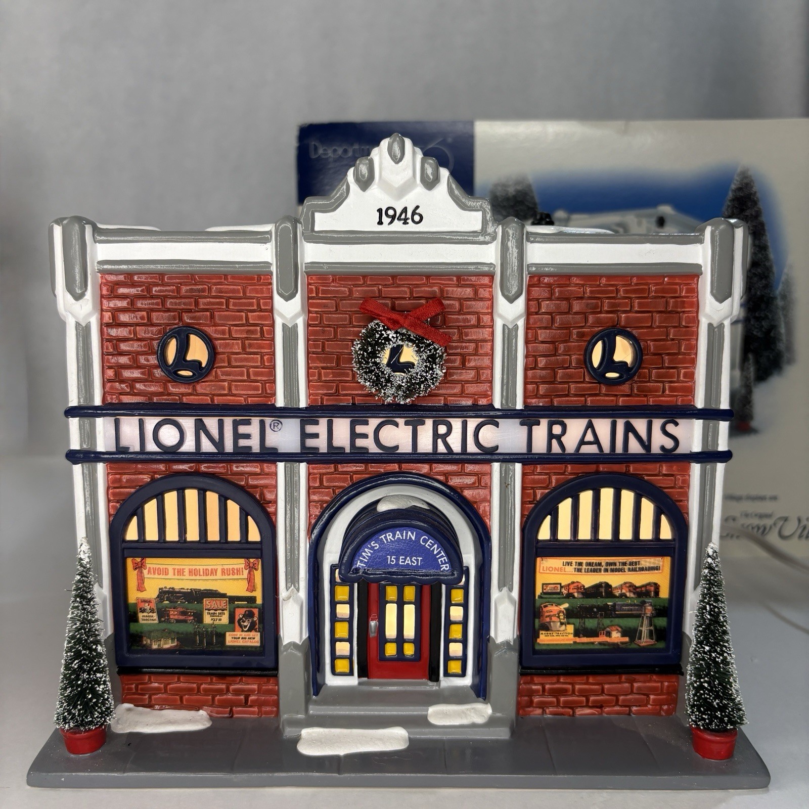 Dept 56 LIONEL ELECTRIC TRAIN SHOP The Original Snow Village # 54947 1998
