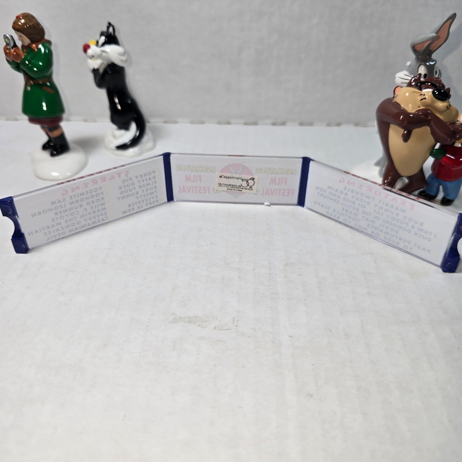 Department 56 Looney Tunes ANIMATION FILM FESTIVAL Set of 4 New in Box