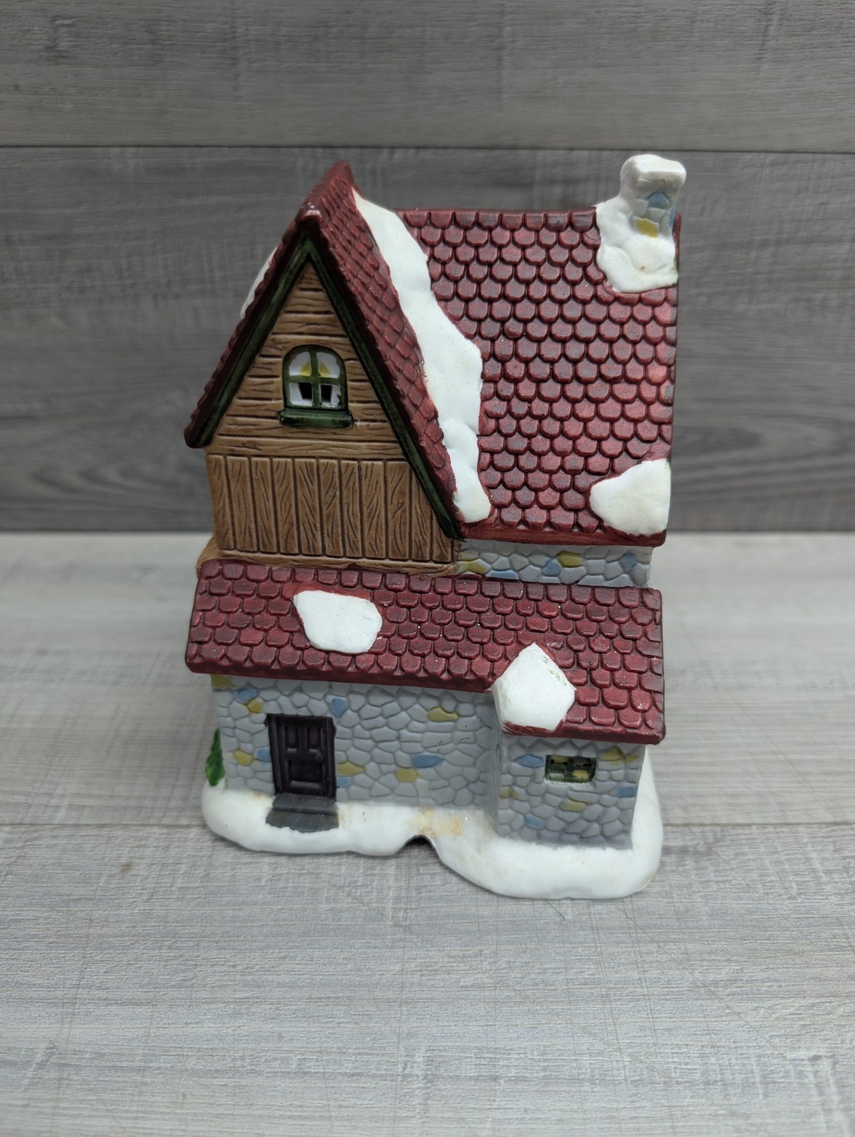 VTG Kmart Trim A House Holiday Home Memories. Two Story Stone House 1995