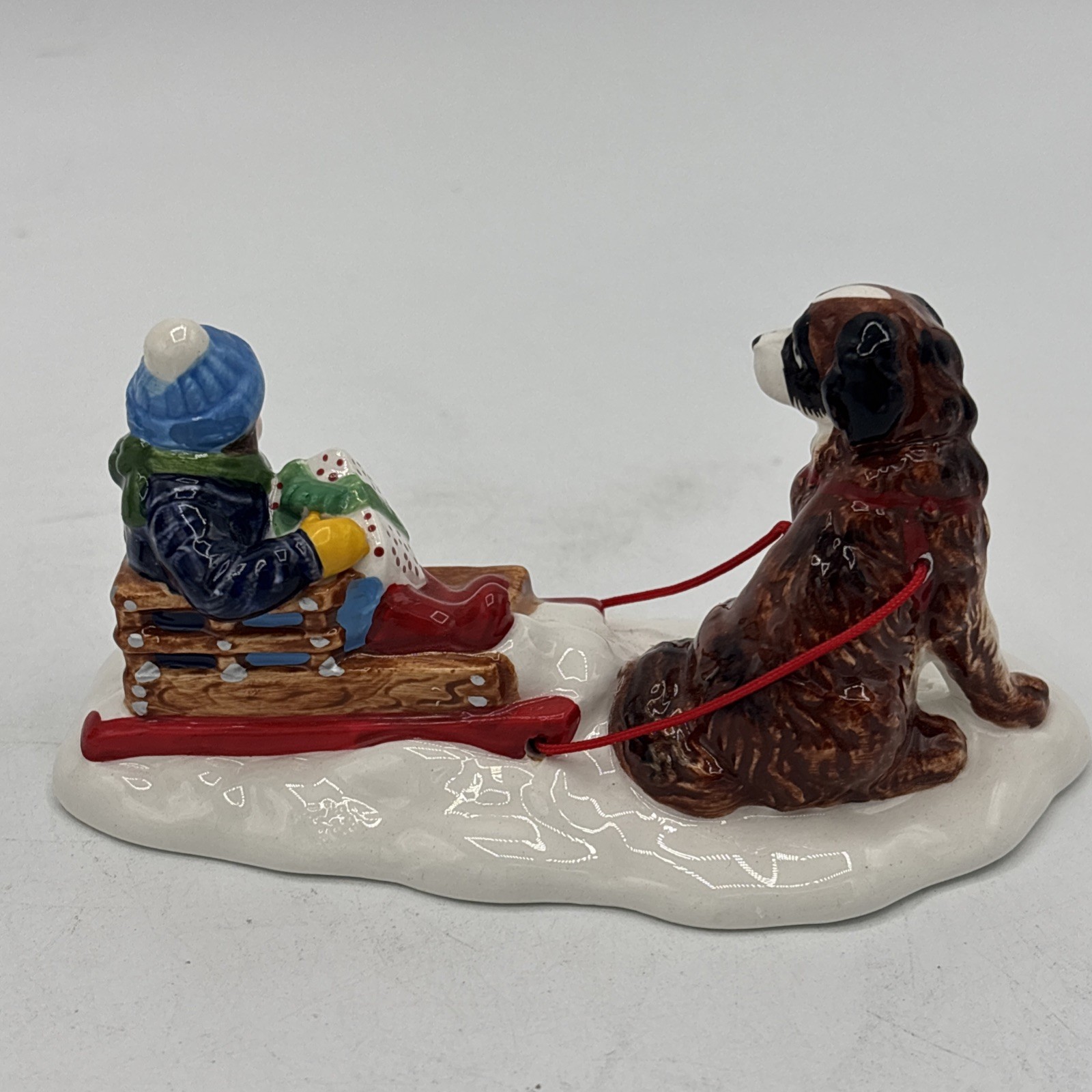 Dept 56 Mush Christmas Village Accessories Snow Village Dog Sled Kids 5474-7