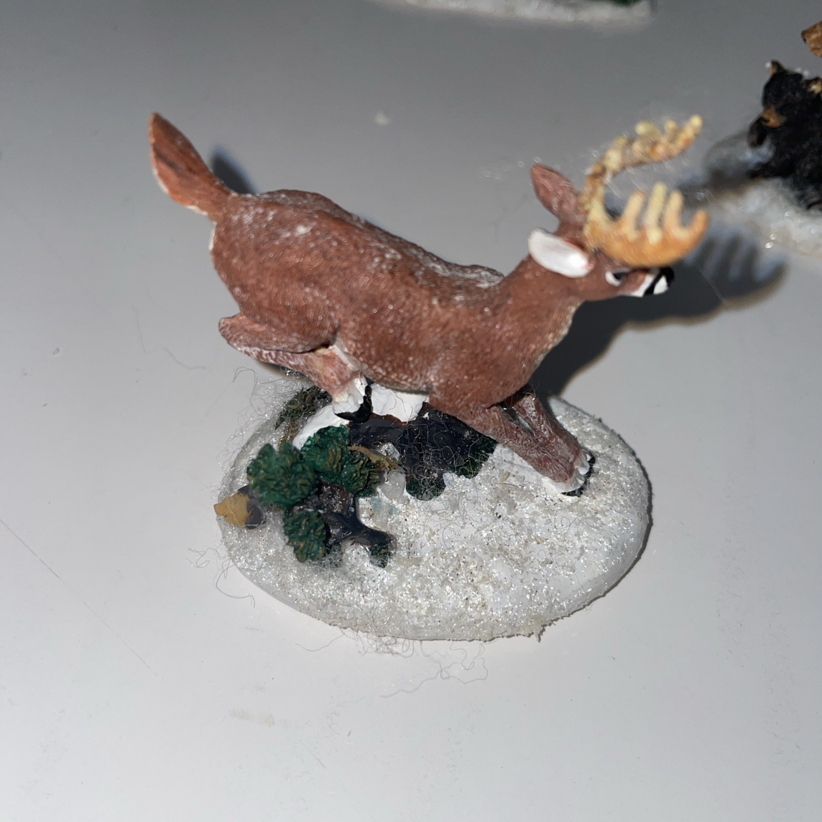 Dept 56 pine isles woodland Friends village accessory Xmas moose bear