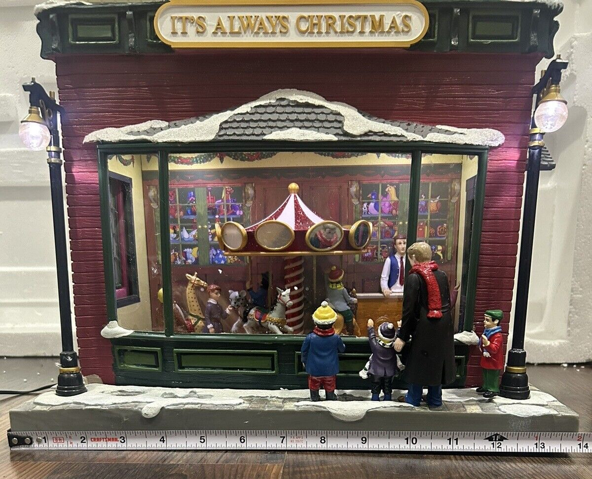 Mr. Christmas – Animated Hyde Park Village STUNNING – Gold Label Collection