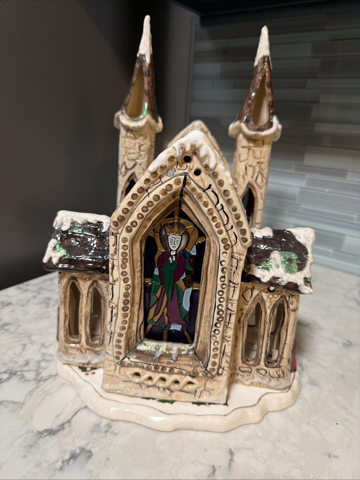 Blue Sky Clayworks Heather Goldminc Kingdom Church Cathedral 2001 w/ Box Retired