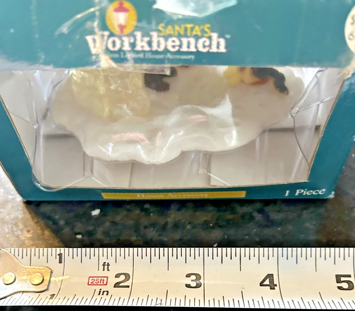 Santa’s Workbench Village Accessory –Eskimo and Dog Ice Fishing New in Box (NIB)