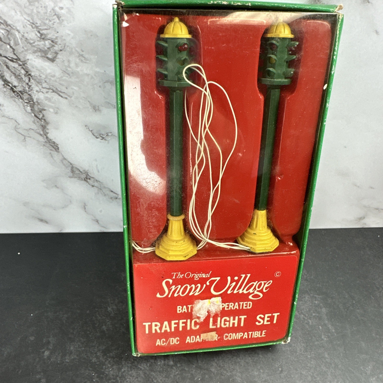 Department 56 Snow Village Battery Operated Traffic Light Set AC Compatible 28