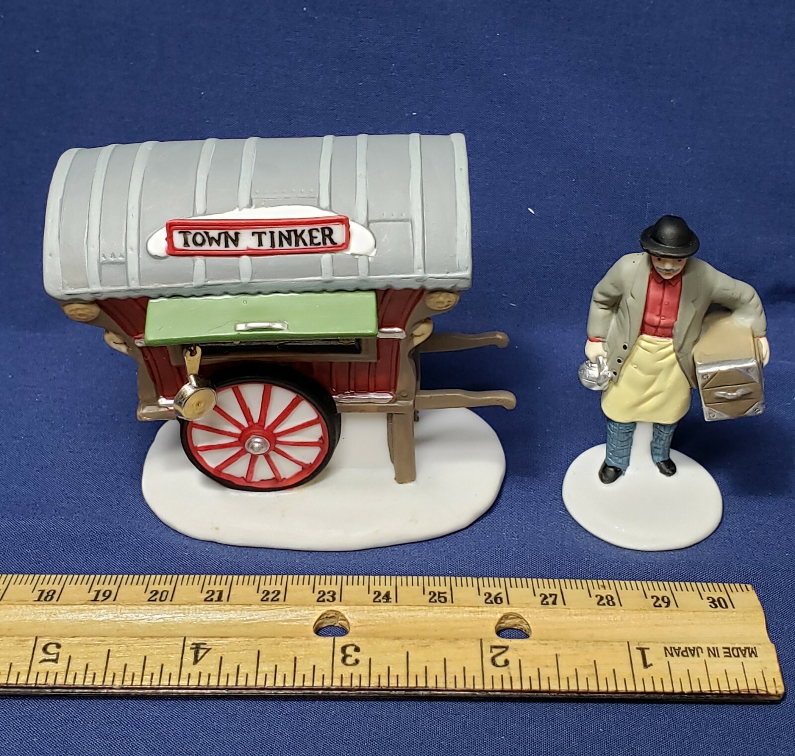 Vintage Dept 56 Town Tinker Heritage Village Original Box Taiwan