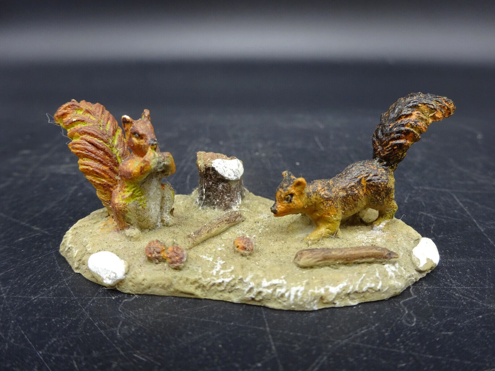 Christmas Village Resin Squirrel Figures for Lemax, Hawthorne Village, O Scale