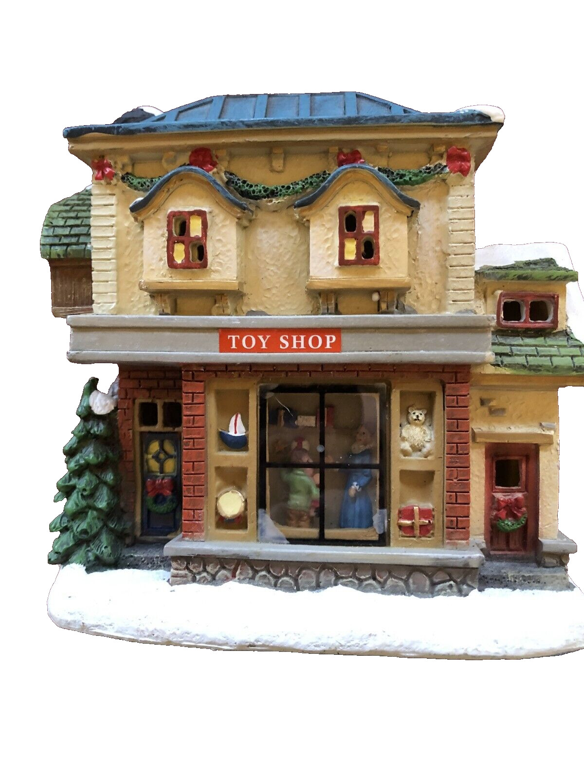 Winter Wonderland Christmas Village lighted Toy Shop House can Display Anywhere
