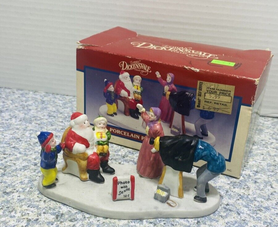 Lemax Photo With Santa Vintage 1994 Santa Dickensvale Christmas Collectibles box