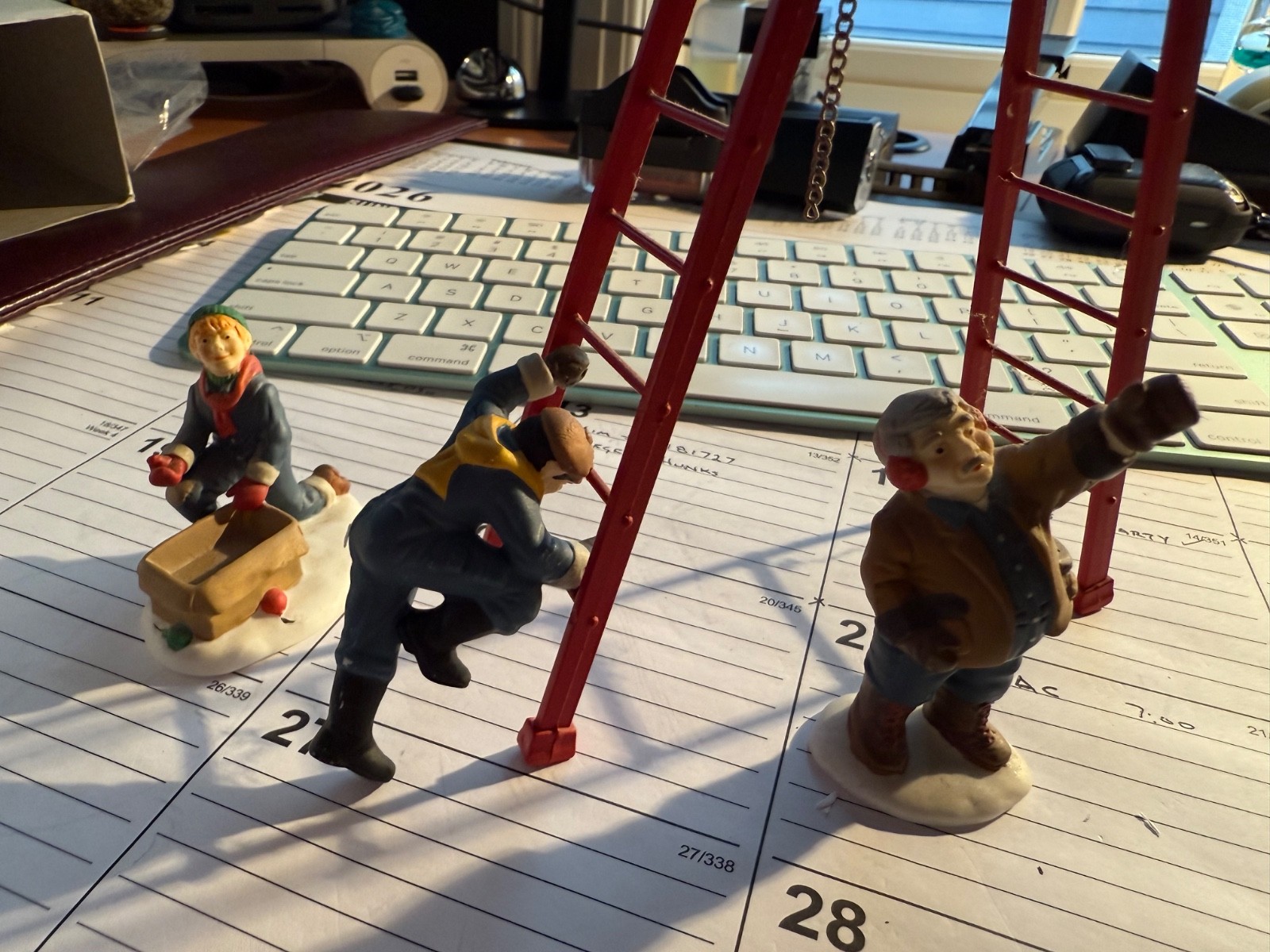 Heritage Village Collection “Town Tree Trimmers Set of 4