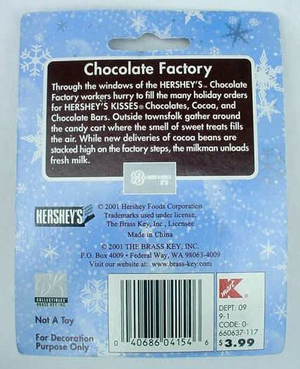 Hershey’s Holiday Village Chocolate Factory Set Lot Candy Cart Cocoa Bean Crates