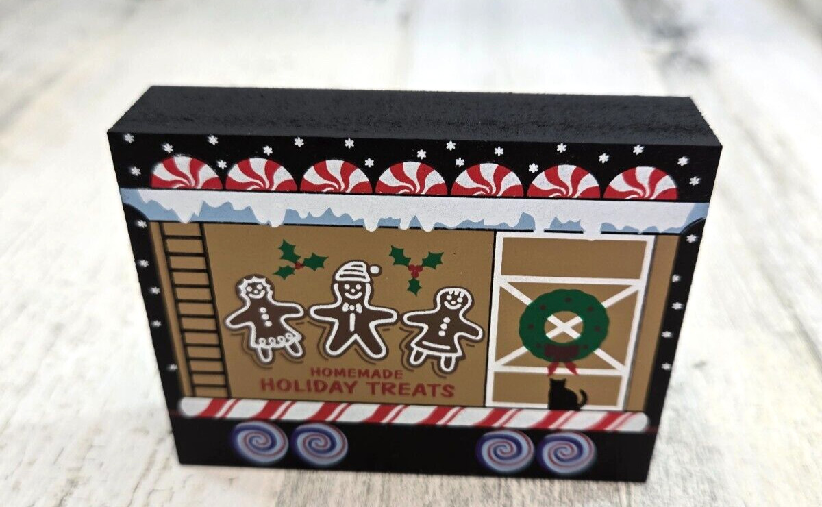 Cat’s Meow Village Candy Cane Express II Holiday Treats Train Car 2002