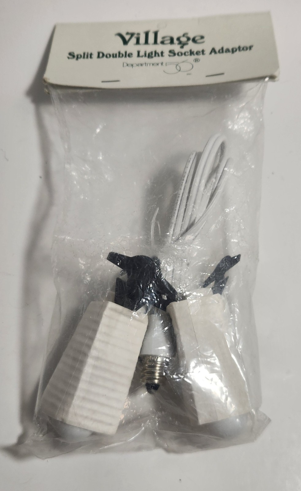 Dept 56 99280 Village Split Double Light Socket Adapter New