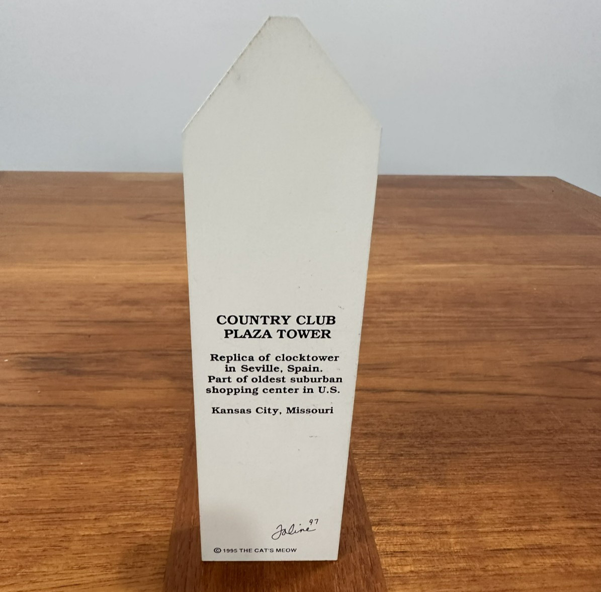 Cat’s Meow Village Country Club Plaza Tower Kansas City MO Seville Clock 1995