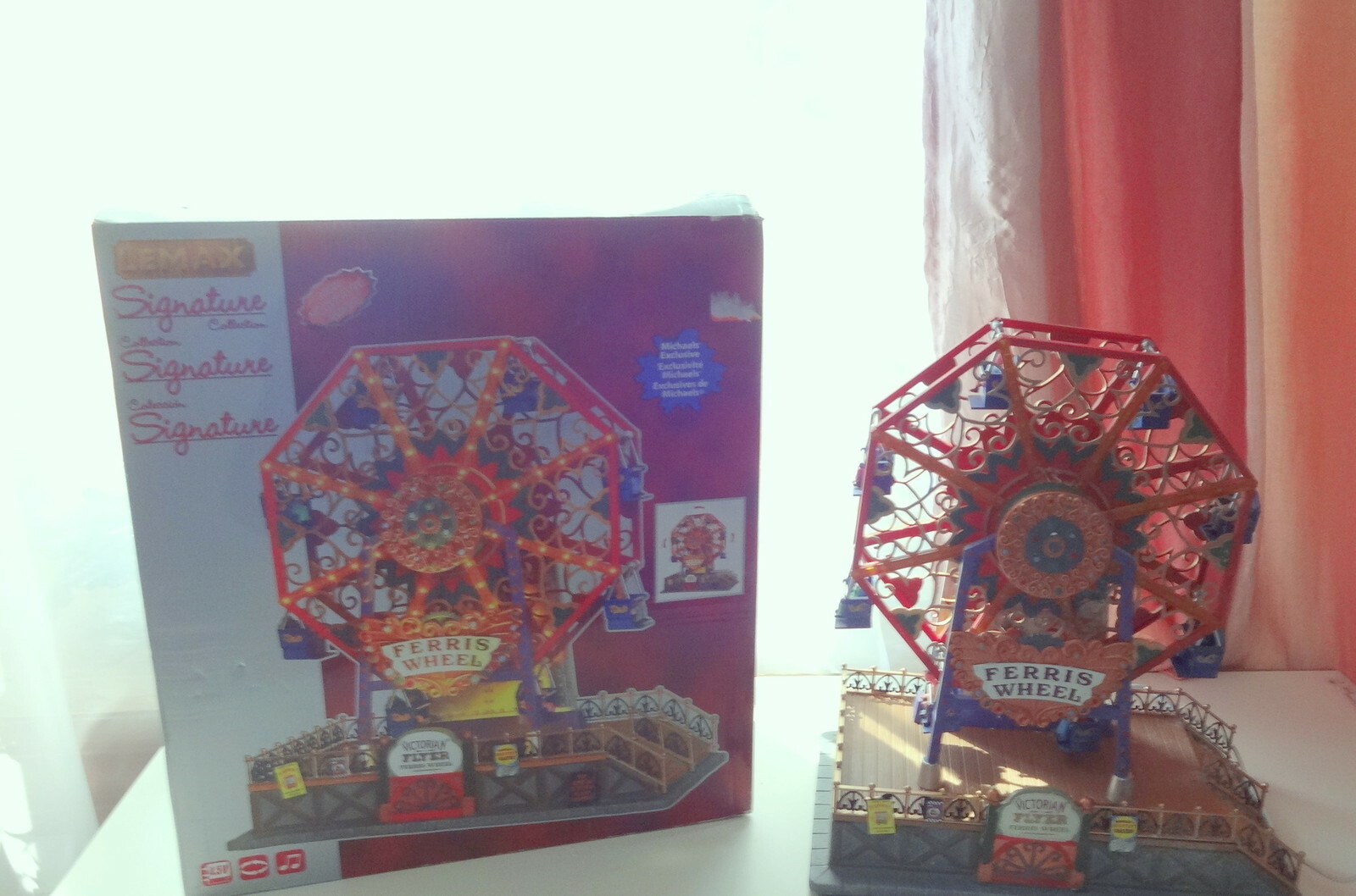 Lemax Victorian Flyer Ferris Wheel Village Carnival Ride Signature Collection