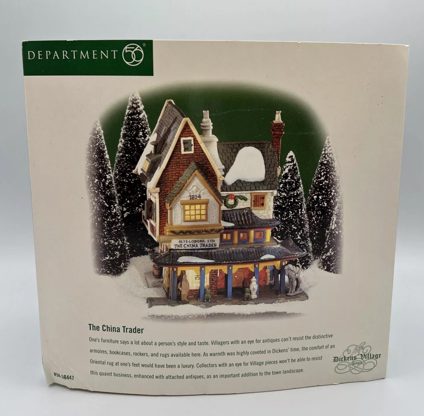 1999 DEPT. 56 Dickens Village “THE CHINA TRADER” #56.58447