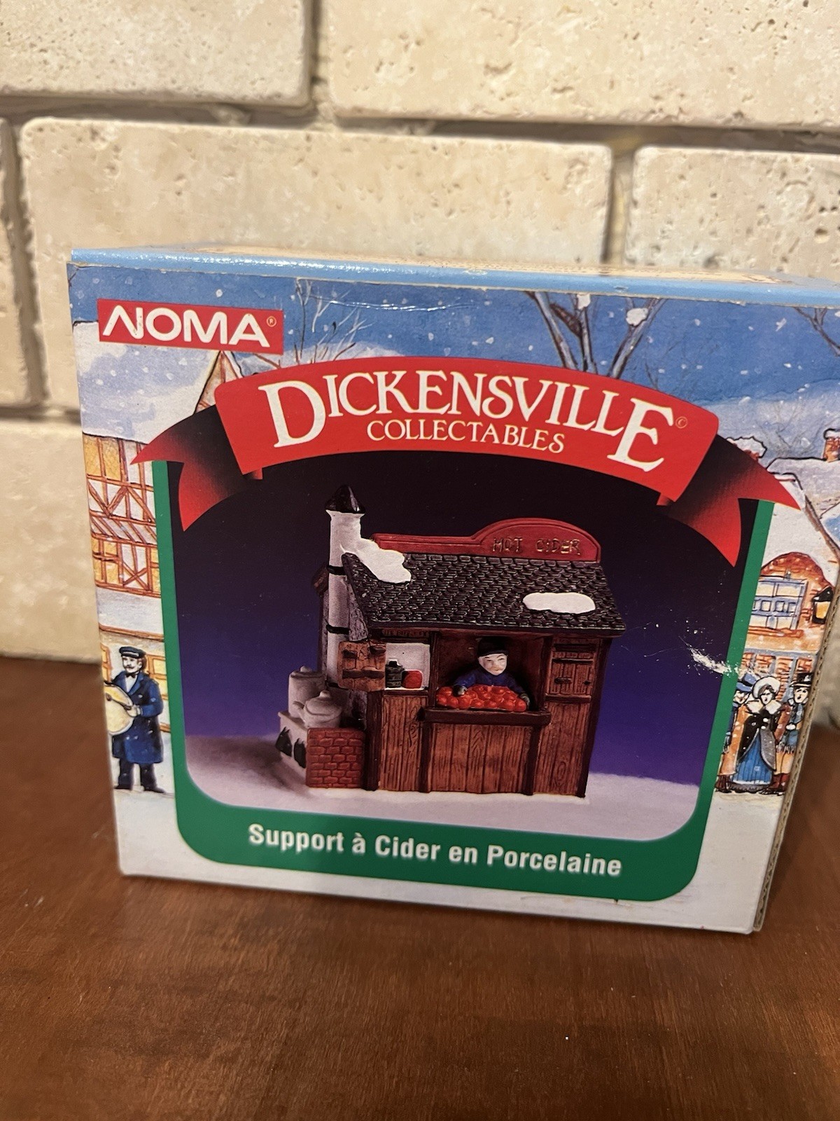 Porcelain Apple Cider Stand Dickensville Christmas decoration