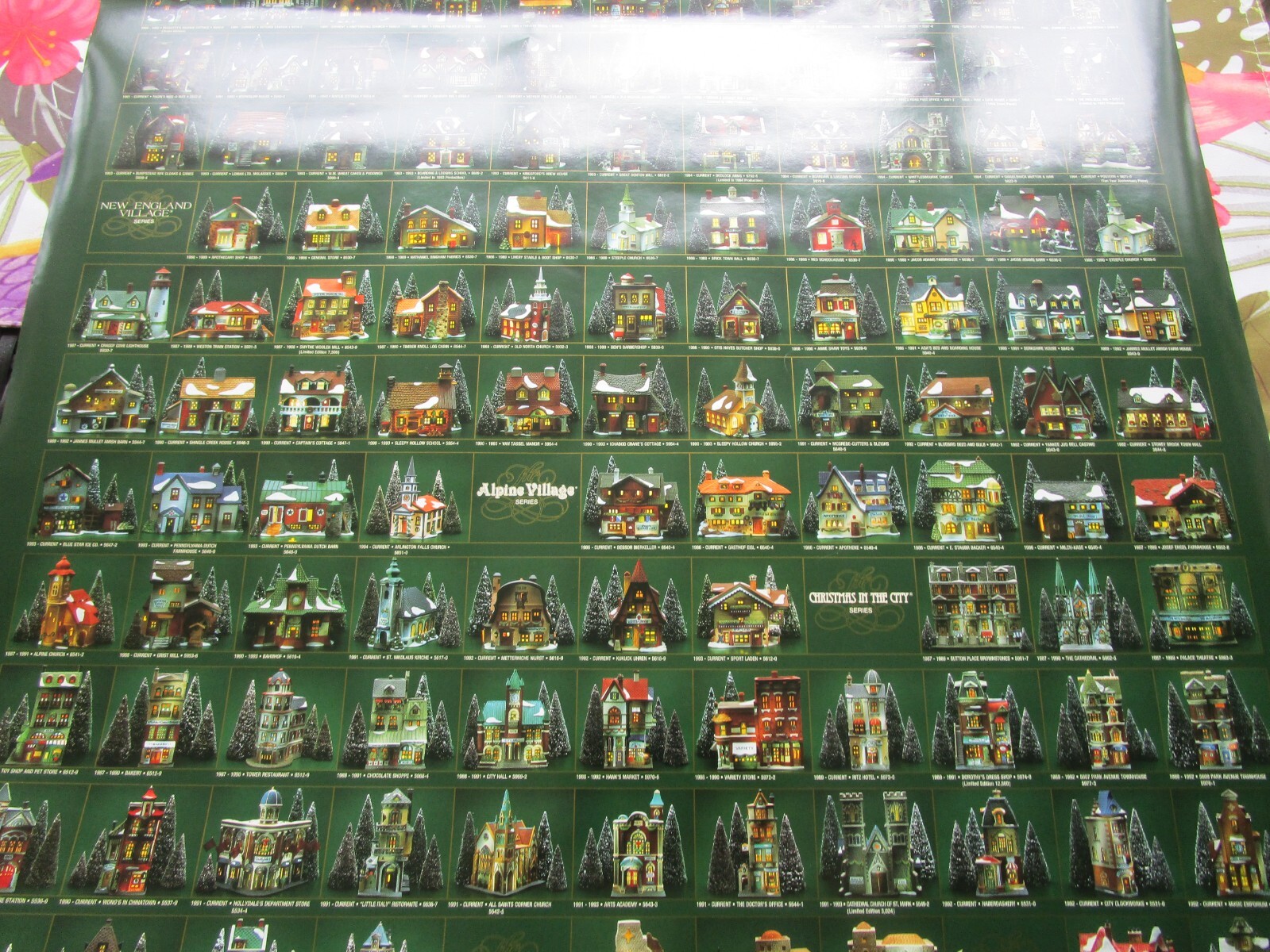 167 Reasons to Collect Heritage Village by Dept. 56 Poster 1994 ~ 23″ x 37″ NEW