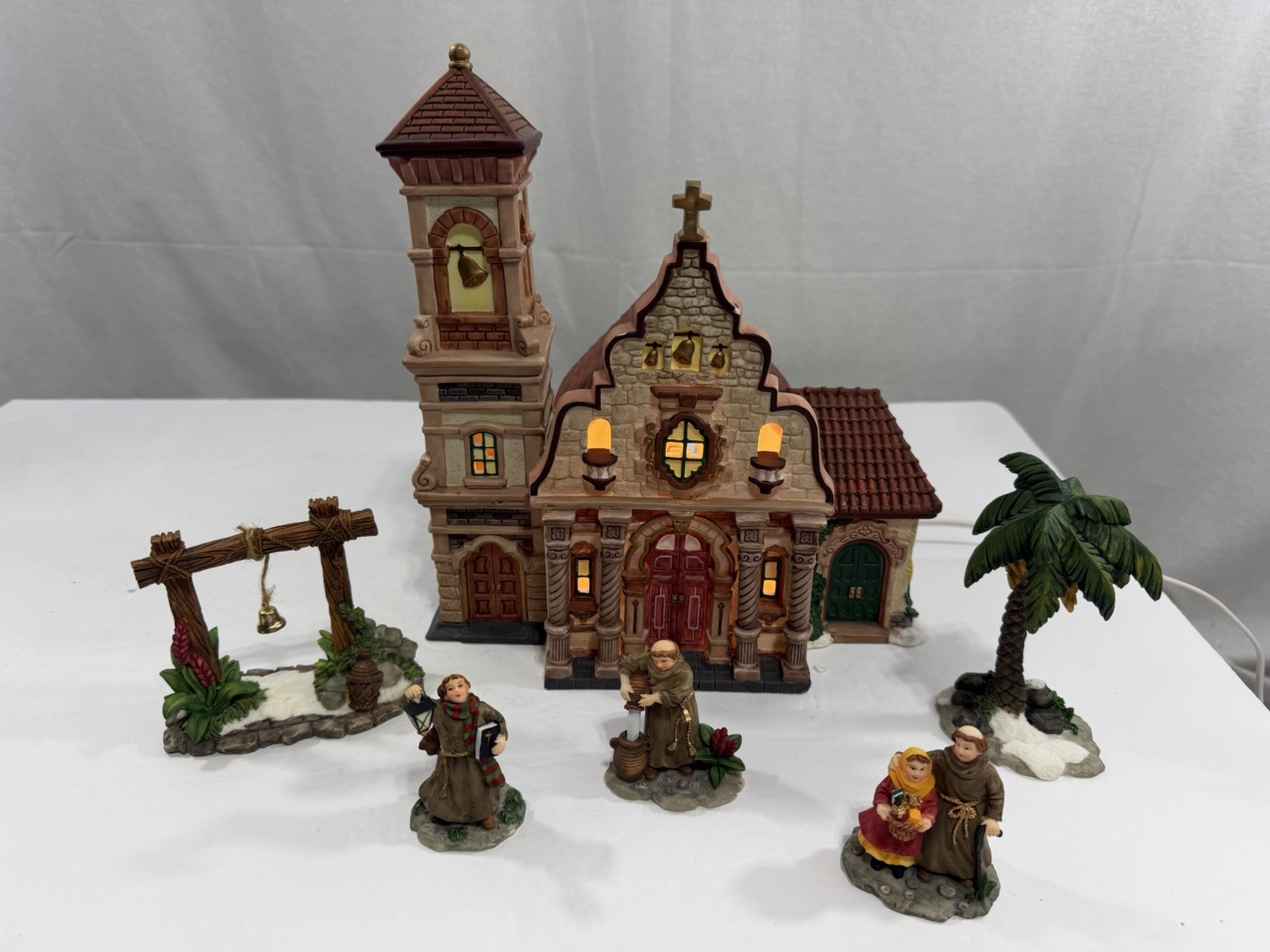 HOUSE OF LLOYD CHRISTMAS AROUND THE WORLD MISSION STYLE LIGHTED CHURCH BY O’WELL
