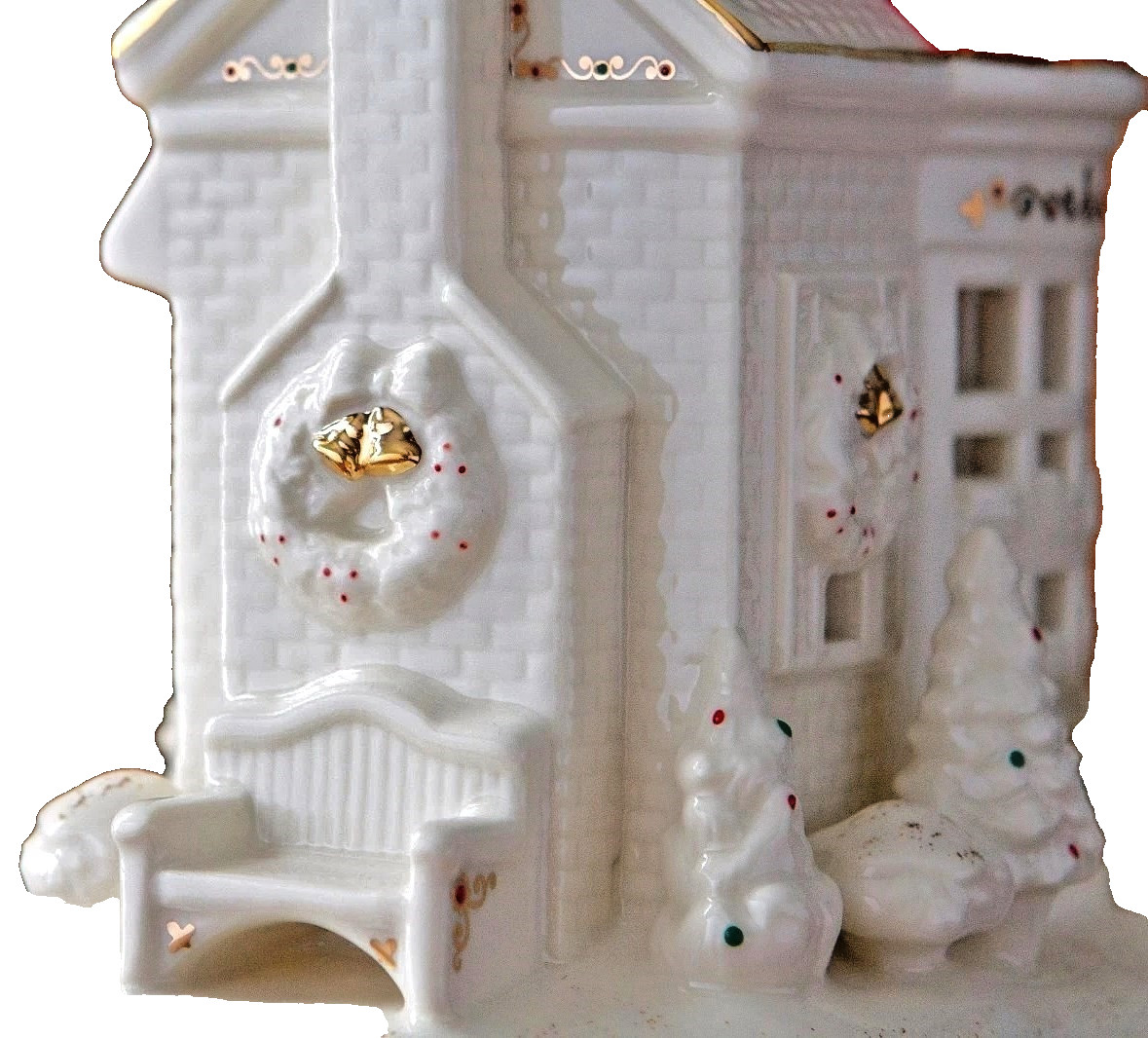 Lenox Mistletoe Park Lit BOOK SHOP Village Treasures Figurine NEW Boxed