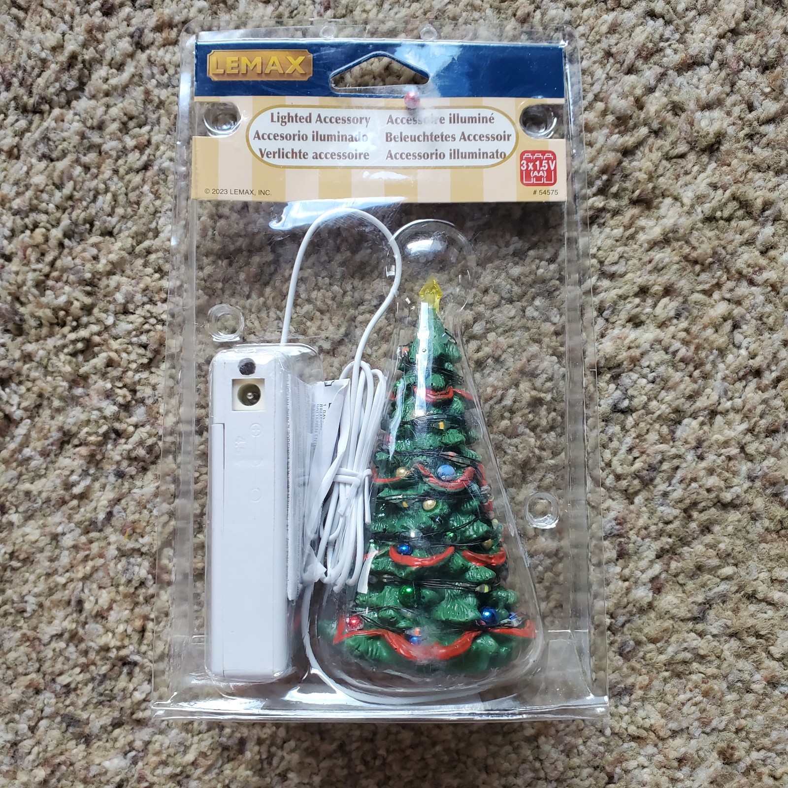 Lemax General Products Accessory Joyful Christmas Tree Clear Light 54525