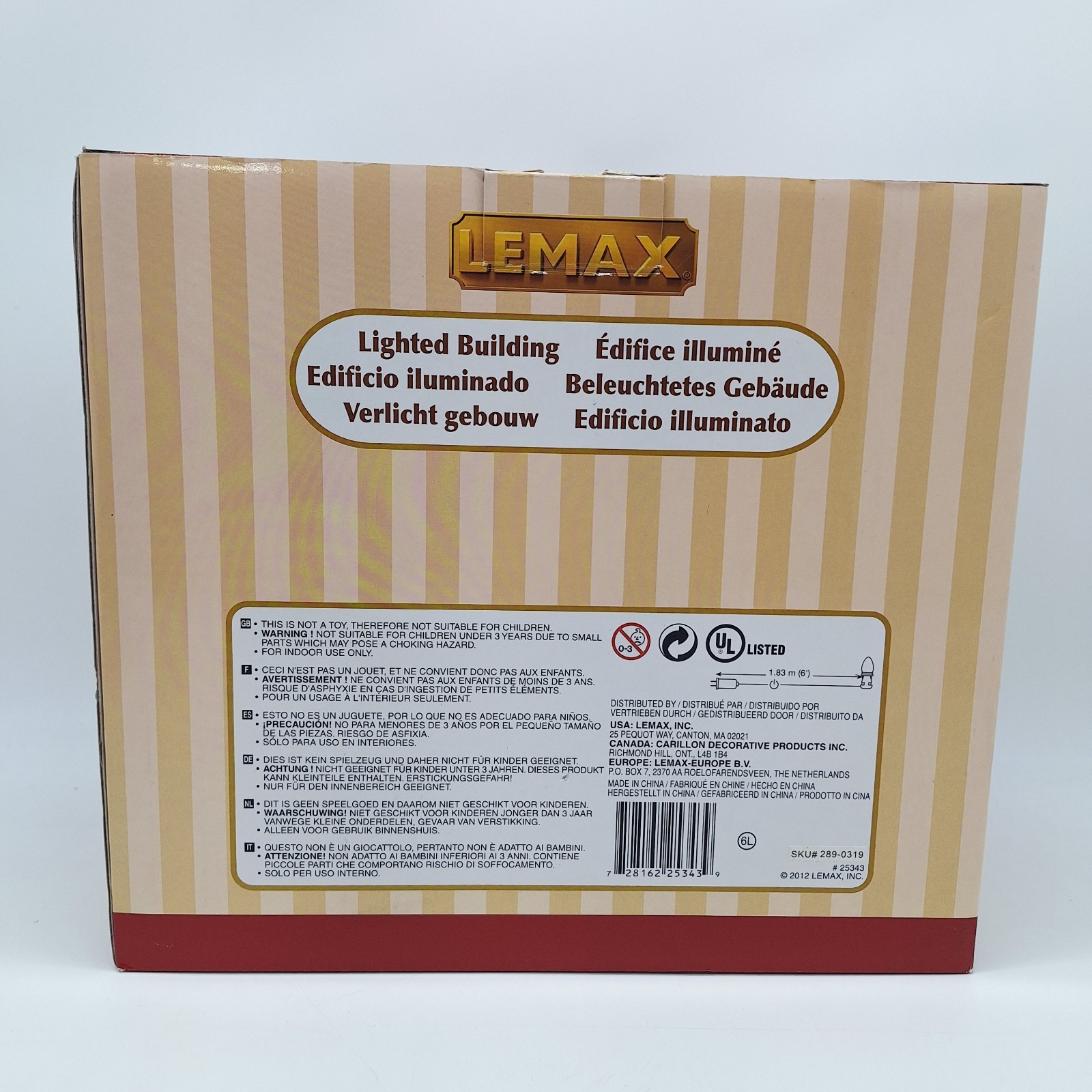 2012 LEMAX HAYPENNY TAVERN Lighted Light w/Box & Foam Beer Ale Pub Bar Wine Dog