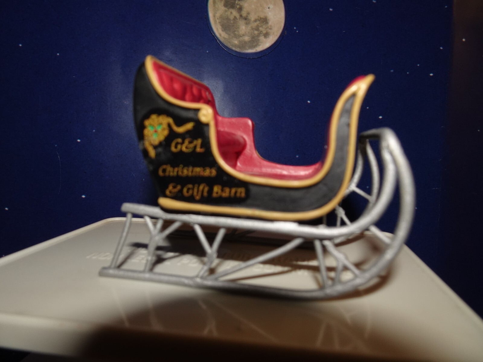 DEPT 56 20th Anniversary Event Piece SLEIGH G&L Gift Barn 1979-1999 NIB