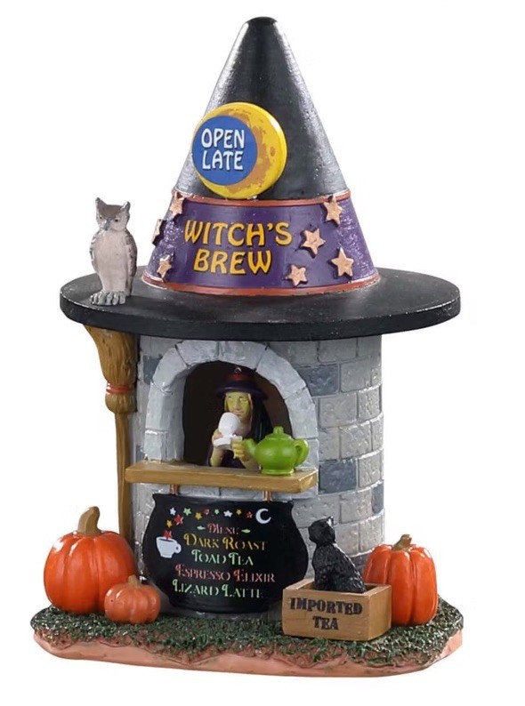 Lemax Spooky Town Witch’s Brew Coffee Halloween Village Accent