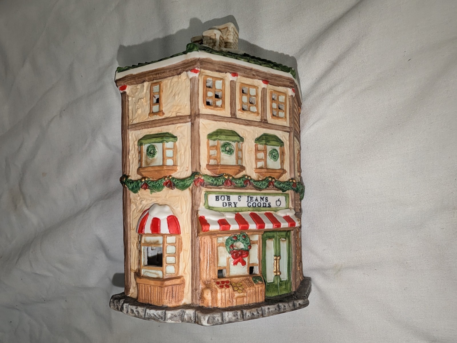 Traditions 39 Piece Porcelain Victorian Village Illuminated Christmas Set