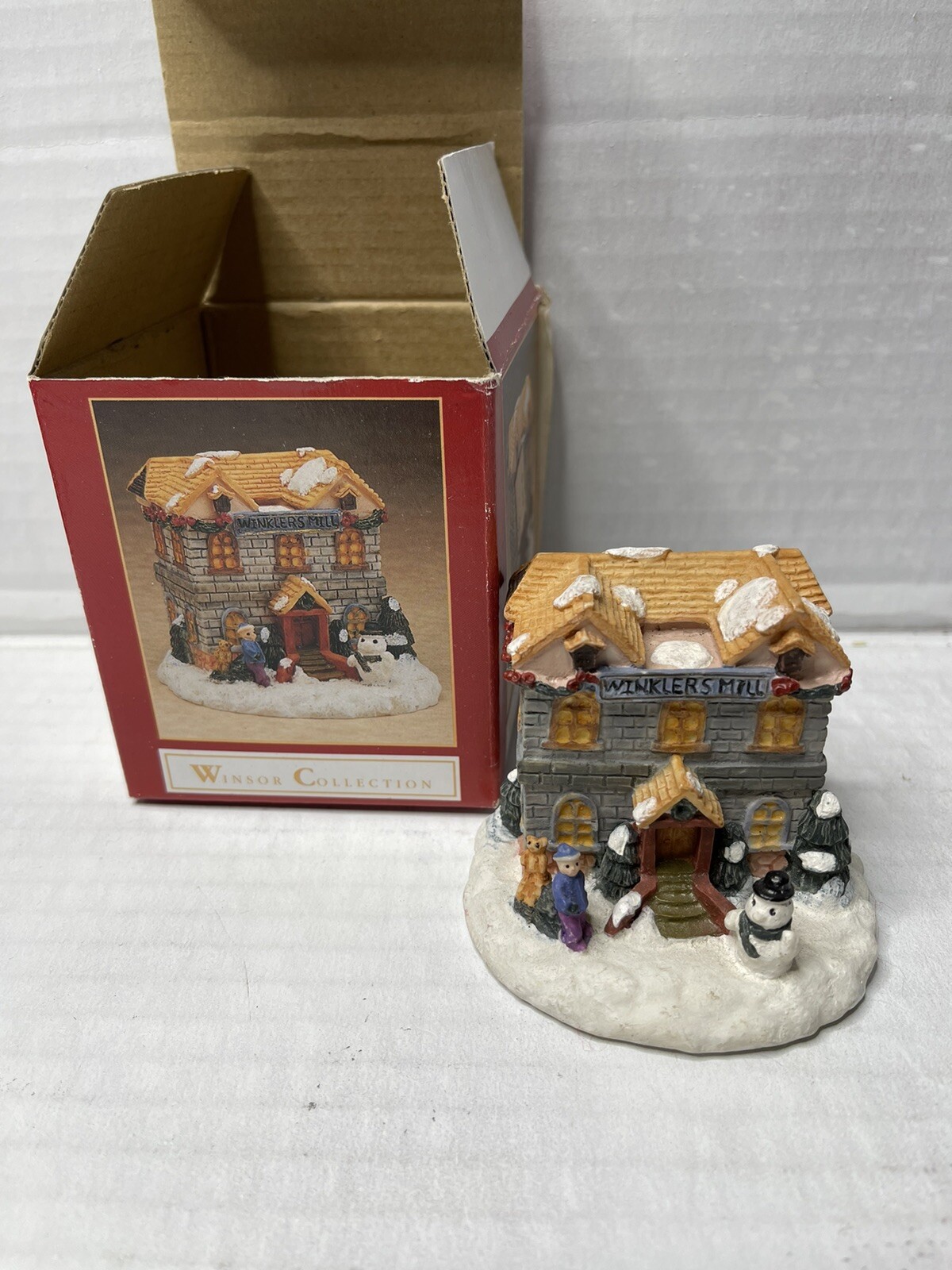 Winsor Collection Winklers Mill Christmas House Collectible Village House In Box